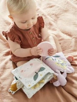 Livre D'activités En Gaze De Coton DOUCE PROVENCE Violet - Douce Provence - Vertbaudet -Petite Vie Soldes livre dactivites en gaze de coton douce provence 4