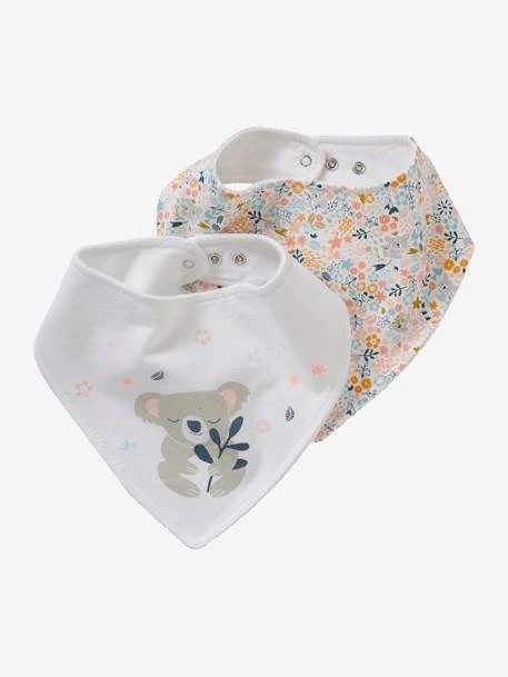 Lot De 2 Bavoirs Bandana Imprimé Koala - Vertbaudet 3 Lot De 2 Bavoirs Bandana Imprimé Koala - Vertbaudet