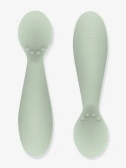 Lot De 2 Cuillères 1er âge EZPZ Tiny Spoon En Silicone Vert Amande - EZPZ -Petite Vie Soldes lot de 2 cuilleres 1er age ezpz tiny spoon en silicone 3