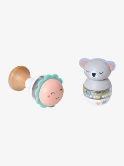 Lot De 2 Hochets En Bois FSC® Vert - Vertbaudet -Petite Vie Soldes lot de 2 hochets en bois fsc 1