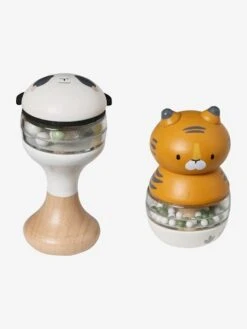 Lot De 2 Hochets En Bois FSC® Vert - Vertbaudet -Petite Vie Soldes lot de 2 hochets en bois fsc 3