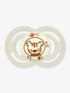 Lot De 2 Sucettes En Silicone MAM Perfect Nuit 18+ Gris + Beige - Mam -Petite Vie Soldes lot de 2 sucettes en silicone mam perfect nuit 18 2