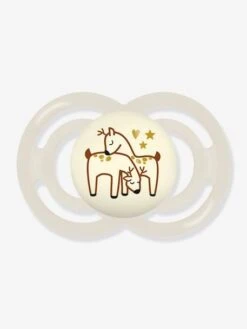 Lot De 2 Sucettes En Silicone MAM Perfect Nuit 6+ Vert + Beige - Mam -Petite Vie Soldes lot de 2 sucettes en silicone mam perfect nuit 6 2