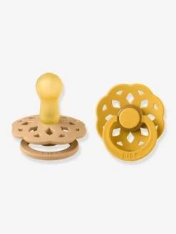 Lot De 2 Sucettes-tétines BIBS Bohème, Taille 1 De 0 à 6 Mois Pêche + Terracotta - Bibs -Petite Vie Soldes lot de 2 sucettes tetines bibs boheme taille 1 de 0 a 6 mois 2