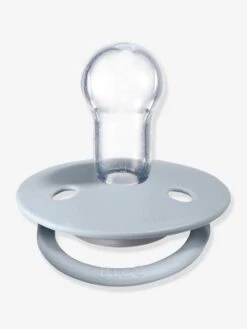 Lot De 2 Sucettes-tétines BIBS De Lux En Silicone Gris Fer + Bleu Layette - Bibs -Petite Vie Soldes lot de 2 sucettes tetines bibs de lux en silicone 3