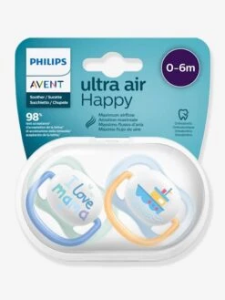 Lot De 2 Sucettes Ultra Air Animals 1er âge Philips AVENT Oiseau + Pingouin - Philips Avent -Petite Vie Soldes lot de 2 sucettes ultra air animals 1er age philips avent 2
