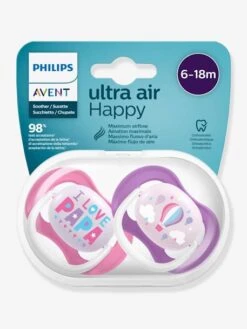 Lot De 2 Sucettes Ultra Air Animals 2e âge Philips AVENT Pingouin + éléphant - Philips Avent -Petite Vie Soldes lot de 2 sucettes ultra air animals 2e age philips avent 2