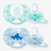 Lot De 2 Sucettes Ultra Douces 1er âge Philips AVENT Lapin Blanc - Philips Avent