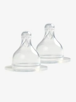 Lot De 2 Tétines Liquide épais Pour Biberons Verre Col Large BÉABA Transparent - Beaba