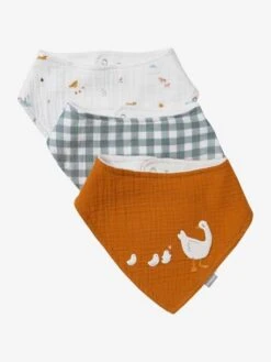 Lot De 3 Bavoirs Bandanas En Gaze De Coton Lot Vert Panda - Vertbaudet 12 Lot De 3 Bavoirs Bandanas En Gaze De Coton Lot Vert Panda - Vertbaudet -Petite Vie Soldes lot de 3 bavoirs bandanas en gaze de coton 4
