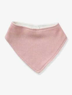 Lot De 3 Bavoirs Bandanas En Nid D'abeille Imprimé Coeurs - Vertbaudet -Petite Vie Soldes lot de 3 bavoirs bandanas en nid dabeille 2