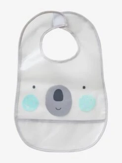 Lot De 3 Bavoirs Plastifiés Avec Récupérateur Assortis Ours - Vertbaudet -Petite Vie Soldes lot de 3 bavoirs plastifies avec recuperateur 2