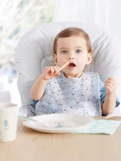 Lot De 3 Bavoirs Plastifiés Avec Récupérateur Assortis Ours - Vertbaudet -Petite Vie Soldes lot de 3 bavoirs plastifies avec recuperateur 4