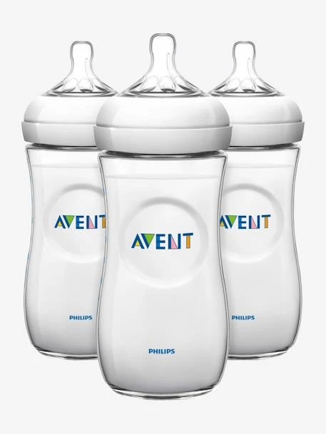 Lot De 3 Biberons 330 Ml Philips AVENT Natural Sans BPA Transparent - Philips Avent 4 Lot De 3 Biberons 330 Ml Philips AVENT Natural Sans BPA Transparent - Philips Avent – Image 2