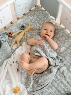 Lot De 3 Langes En Gaze De Coton DANS LES BOIS Multicolore - Vertbaudet -Petite Vie Soldes lot de 3 langes en gaze de coton dans les bois 3