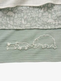 Lot De 3 Langes En Gaze De Coton DANS LES BOIS Multicolore - Vertbaudet -Petite Vie Soldes lot de 3 langes en gaze de coton dans les bois 4