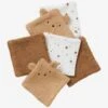 Lot De 6 Lingettes Lavables Ourson Caramel - Vertbaudet -Petite Vie Soldes lot de 6 lingettes lavables ourson