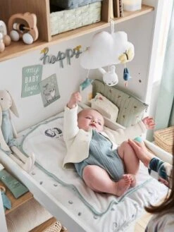 Matelas à Langer Bio Collection LOVELY NATURE Avec Housse + 2 Tapis Blanc/vert - Vertbaudet -Petite Vie Soldes matelas a langer bio collection lovely nature avec housse 2 tapis 2