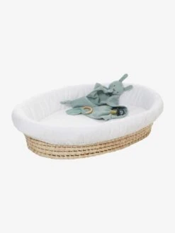 Panier à Langer En Feuilles De Maïs Naturel - Vertbaudet -Petite Vie Soldes panier a langer en feuilles de mais 3