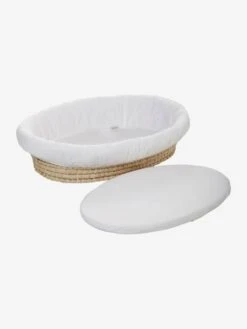 Panier à Langer En Feuilles De Maïs Naturel - Vertbaudet -Petite Vie Soldes panier a langer en feuilles de mais 5