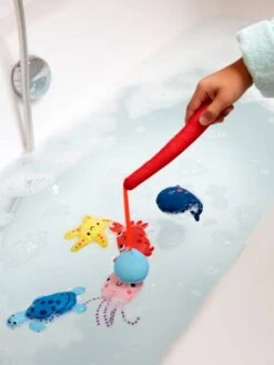 Pêche De Bain En Néoprène EAU SALEE Multicolore - Vertbaudet -Petite Vie Soldes peche de bain en neoprene eau salee 1