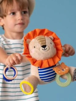 Peluche D'activités Lion - TAF TOYS Orange - Taf Toys -Petite Vie Soldes peluche dactivites lion taf toys 3