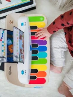 Piano Connecté Magic Touch - HAPE Blanc - Hape -Petite Vie Soldes piano connecte magic touch hape 3