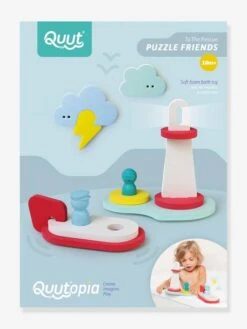Puzzle De Bain Friends - QUUT Bleu - Quut -Petite Vie Soldes puzzle de bain friends quut 4