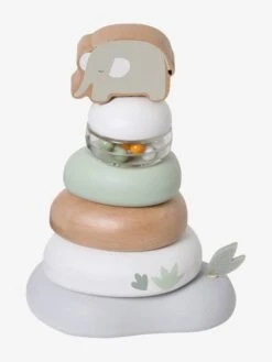 Pyramide à Empiler En Bois FSC® Rose - Vertbaudet -Petite Vie Soldes pyramide a empiler en bois fsc 2