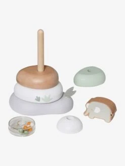 Pyramide à Empiler En Bois FSC® Rose - Vertbaudet -Petite Vie Soldes pyramide a empiler en bois fsc 4