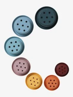 Pyramide à Empiler En Silicone Multicolor - Vertbaudet -Petite Vie Soldes pyramide a empiler en silicone 1