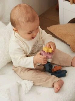 Pyramide D'étoiles à Empiler En Silicone Multicolor - Vertbaudet -Petite Vie Soldes pyramide detoiles a empiler en silicone 2