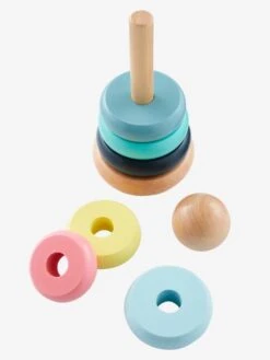 Pyramide D'éveil En Bois FSC® Multicolore - Vertbaudet -Petite Vie Soldes pyramide deveil en bois fsc 1