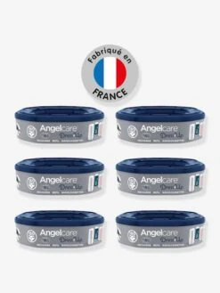 Recharge X6 Poubelle Dress Up ANGELCARE Bleu Et Blanc - Angelcare