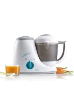 Robot BEABA Babycook Original Blanc/bleu/gris - Beaba -Petite Vie Soldes robot beaba babycook original 2