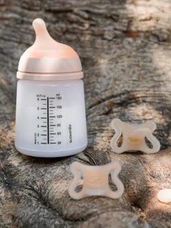 Set Biberon Zero.Zero + Sucette SUAVINEX Rose Nude - Suavinex -Petite Vie Soldes set biberon zero.zero sucette suavinex 5