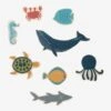 Set D'animaux Marins En Bois FSC® Bleu - Vertbaudet -Petite Vie Soldes set danimaux marins en bois fsc