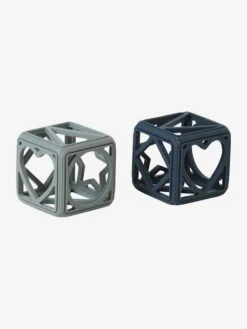 Set De 2 Cubes En Silicone Bleu - Vertbaudet -Petite Vie Soldes set de 2 cubes en silicone 2