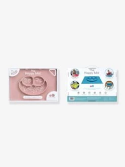 Set De Table Tout-en-un Avec Assiette EZPZ Happy Mat En Silicone Rose - EZPZ -Petite Vie Soldes set de table tout en un avec assiette ezpz happy mat en silicone 2
