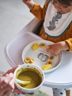 Set Vaisselle En Céramique Et Silicone HANOÏ Hérissons - Vertbaudet -Petite Vie Soldes set vaisselle en ceramique et silicone hanoi 3