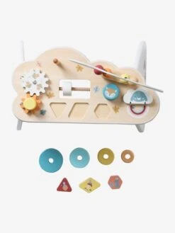 Table Basse D'activités Nuage Les Amis De La Forêt En Bois FSC® Blanc - Vertbaudet -Petite Vie Soldes table basse dactivites nuage les amis de la foret en bois fsc 3