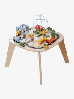 Table D'activités Circuit De Voitures En Bois FSC® Beige - Vertbaudet -Petite Vie Soldes table dactivites circuit de voitures en bois fsc 2