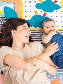 Tapis De Jeu Multi Activités Sensoriel Géant Infantino Vert - Infantino -Petite Vie Soldes tapis de jeu multi activites sensoriel geant infantino 3