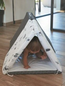 Tapis De Motricité XL Black And White Experience - CANDIDE Blanc - Candide -Petite Vie Soldes tapis de motricite xl black and white experience candide 5