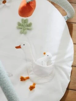 Tapis D'éveil Avec Arches En Coton Nid D'abeille LOVELY FARM Lovely Farm - Multicolore - Vertbaudet -Petite Vie Soldes tapis deveil avec arches en coton nid dabeille lovely farm 2