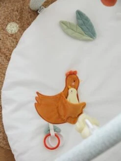 Tapis D'éveil Avec Arches En Coton Nid D'abeille LOVELY FARM Lovely Farm - Multicolore - Vertbaudet -Petite Vie Soldes tapis deveil avec arches en coton nid dabeille lovely farm 3