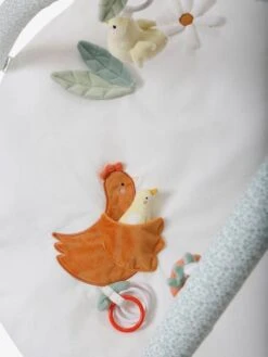 Tapis D'éveil Avec Arches En Coton Nid D'abeille LOVELY FARM Lovely Farm - Multicolore - Vertbaudet -Petite Vie Soldes tapis deveil avec arches en coton nid dabeille lovely farm 5