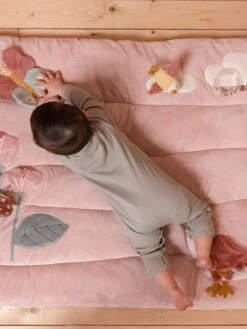 Tapis D'Éveil Oiseau - LITTLE DUTCH Rose Pâle - Little Dutch -Petite Vie Soldes tapis deveil oiseau little dutch 2