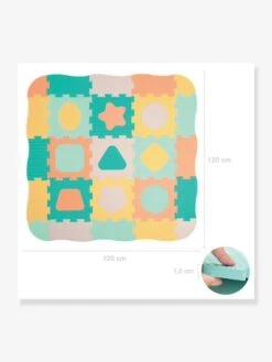 Tapis Géométrique Touch LUDI Multicolore - Ludi -Petite Vie Soldes tapis geometrique touch ludi 1