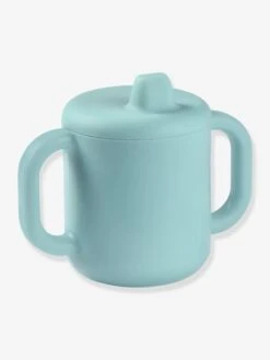 Tasse D'apprentissage BEABA En Silicone Bleu - Beaba -Petite Vie Soldes tasse dapprentissage beaba en silicone 2